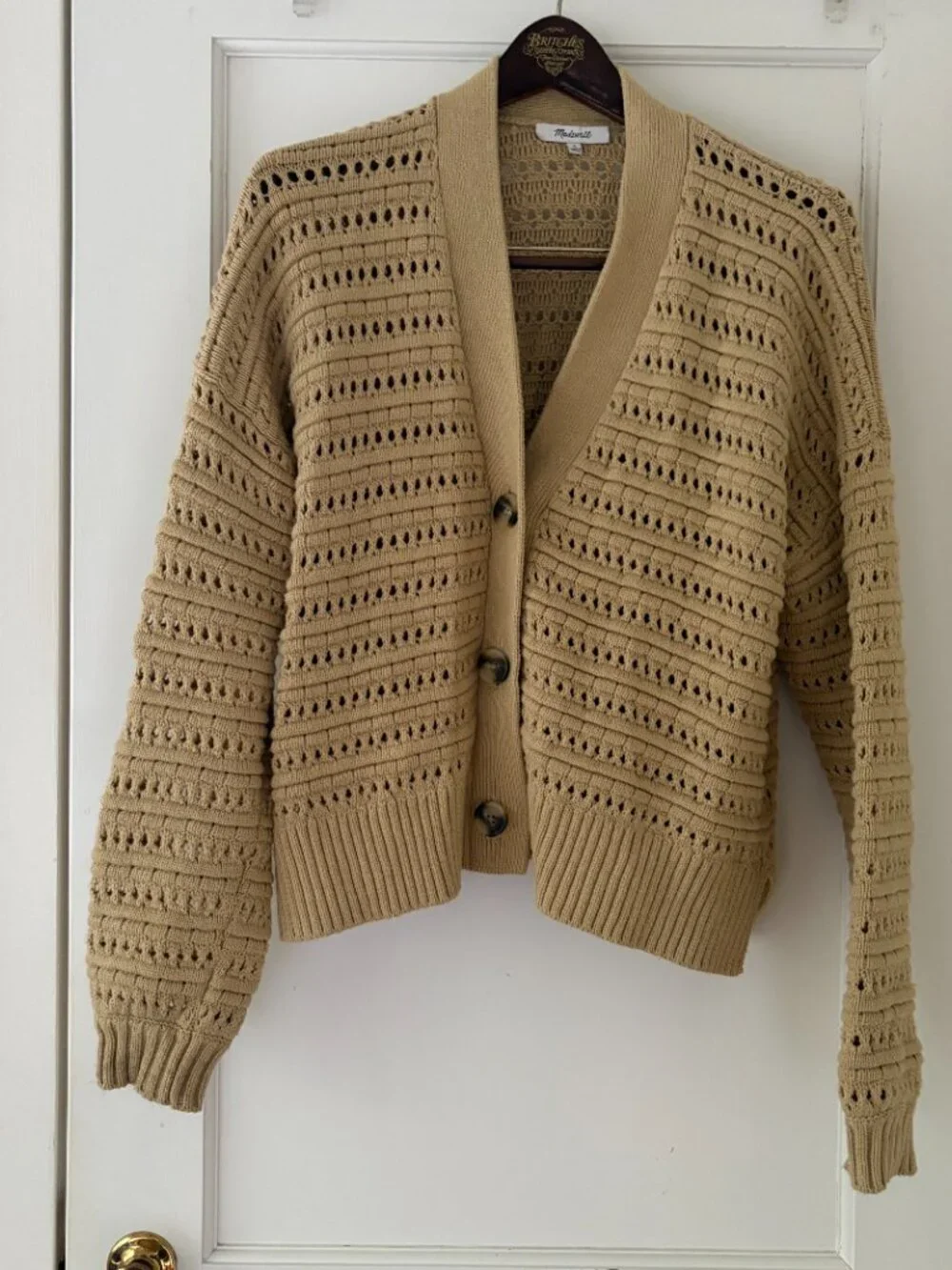 Madewell Tanfield open-stitch cardigan Size Small